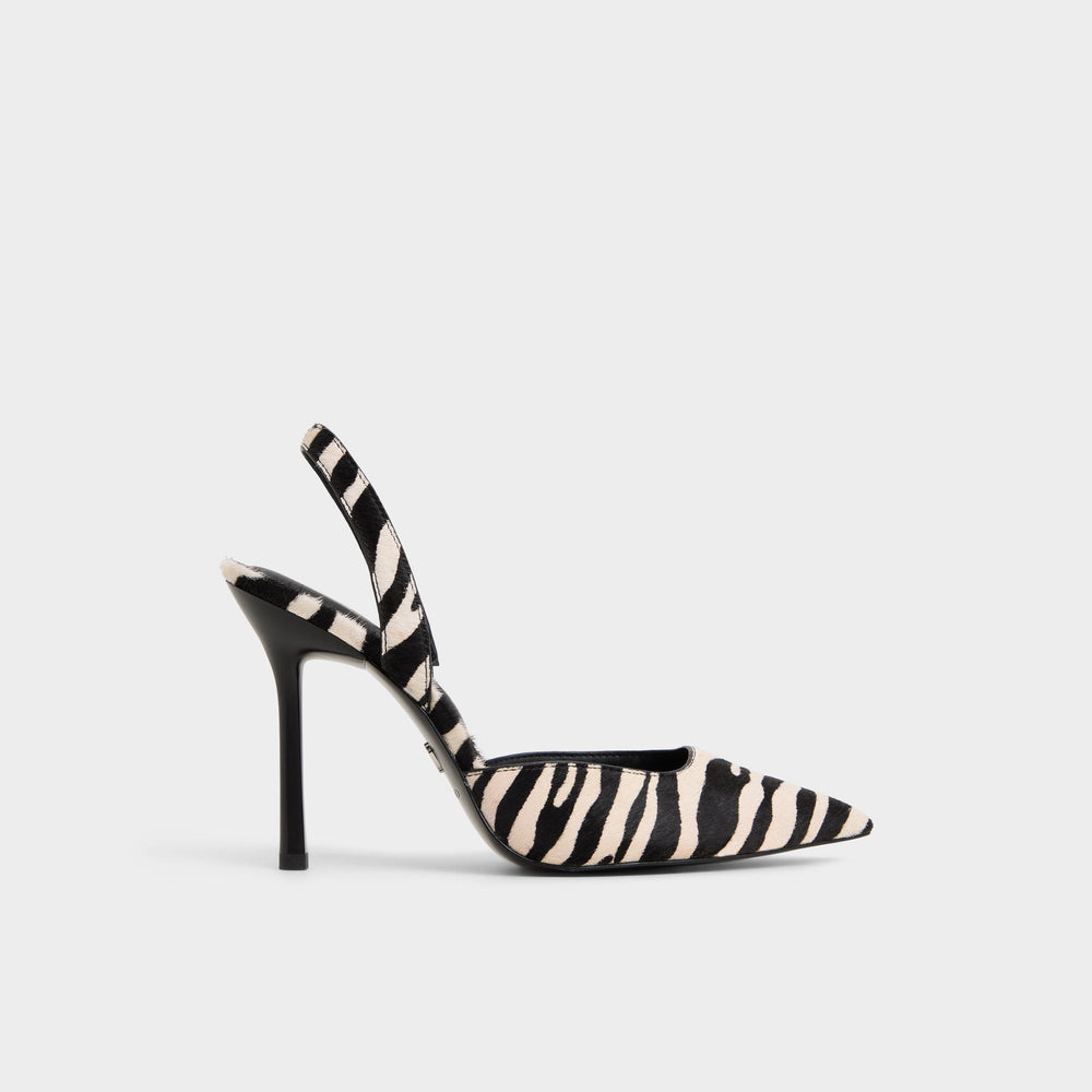 Aldo Berolden White/Black Women's Animal Prints - Slingback heel Women