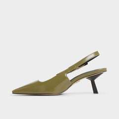 Aldo Nealie in Khaki 14139074 - Slingback heel, Kitten heel Women|Bags
