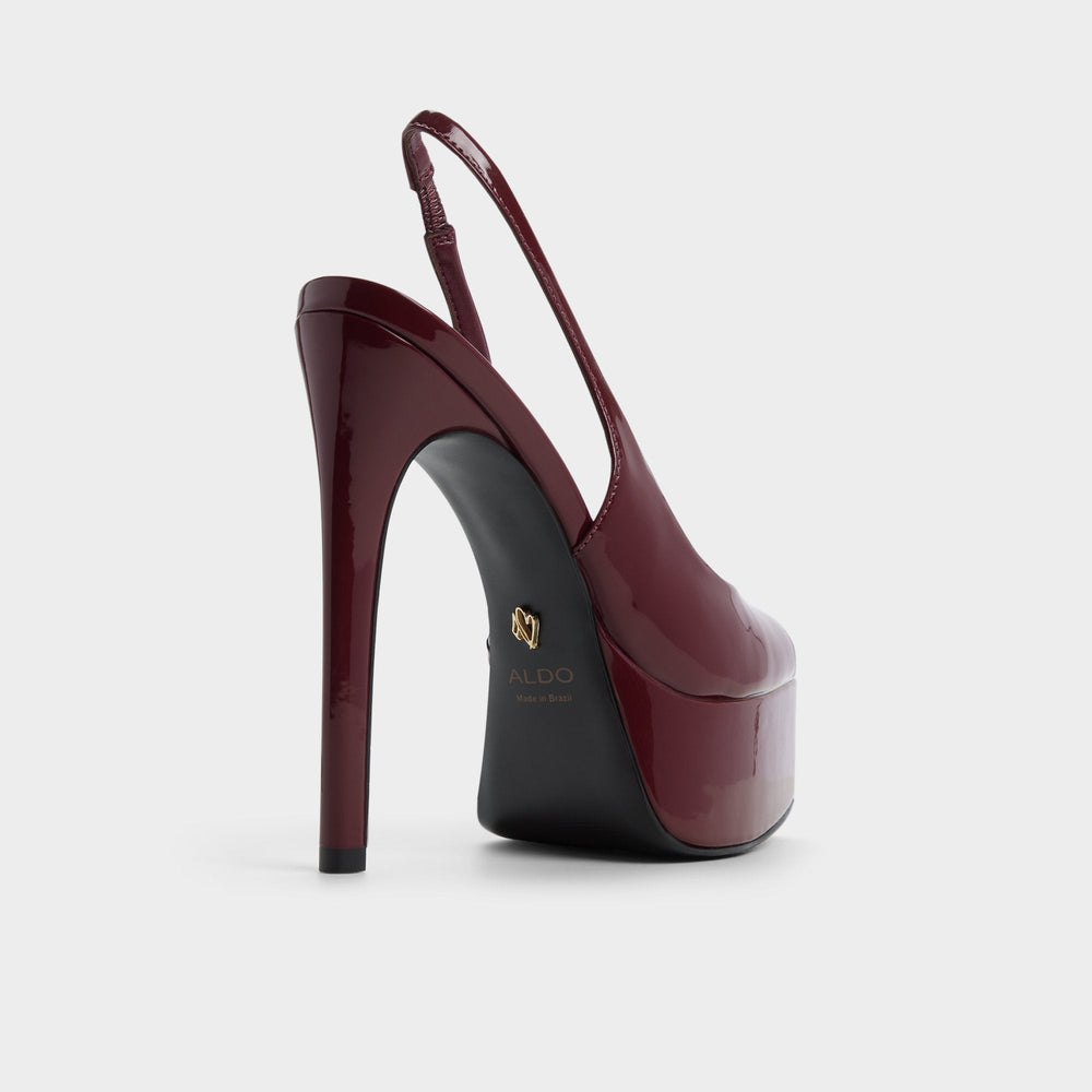Aldo Thanlinie in Dark Red - Slingback heeled sandal, Platform Women