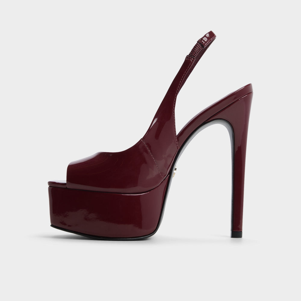 Aldo Thanlinie in Dark Red - Slingback heeled sandal, Platform Women