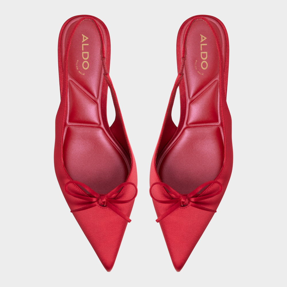 Aldo Azizza in Dark Red - Slingback heel, Kitten heel Women