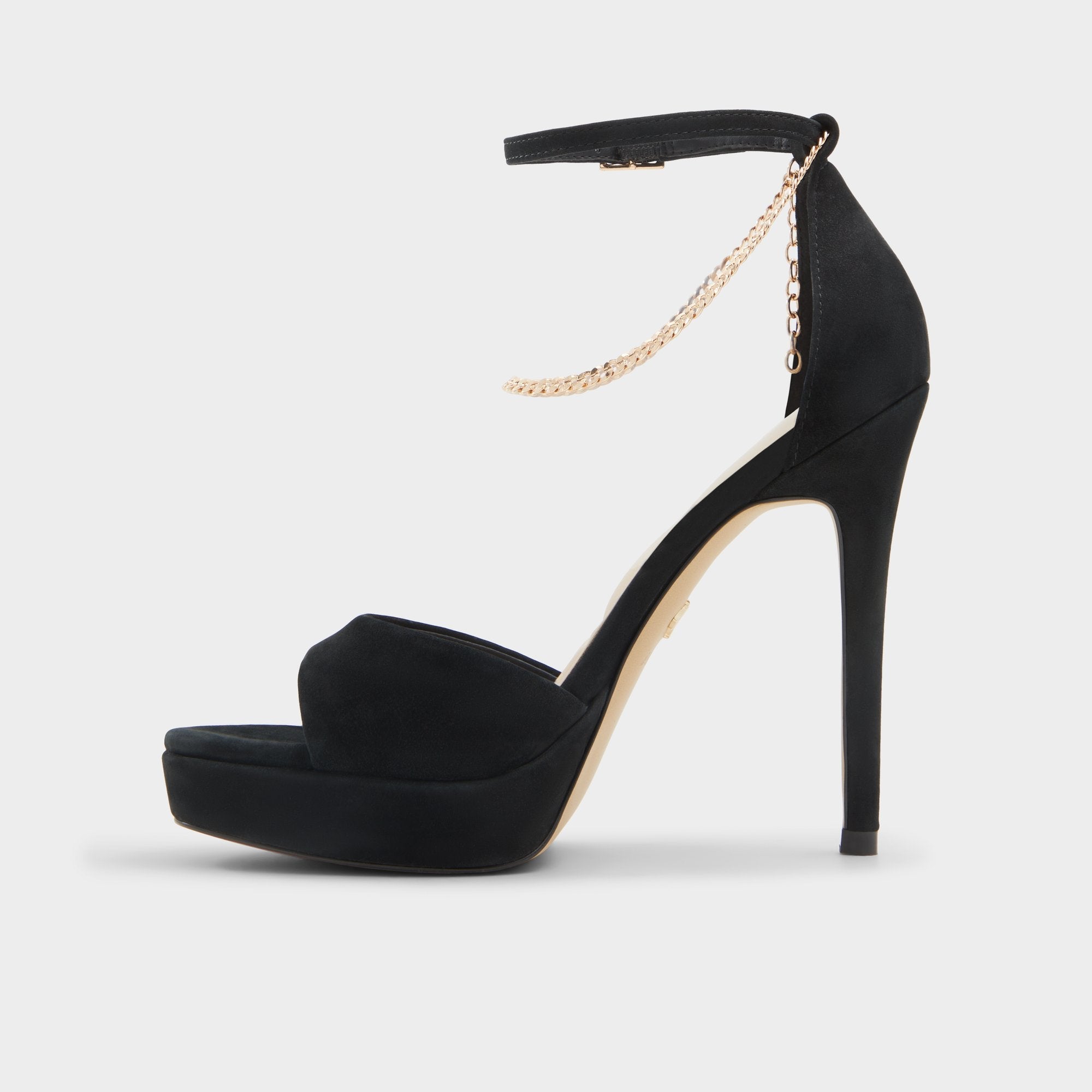 Aldo Afumeth Black Overflow Women's Platform sandals - Strappy heeled sandal, Stiletto platform Women