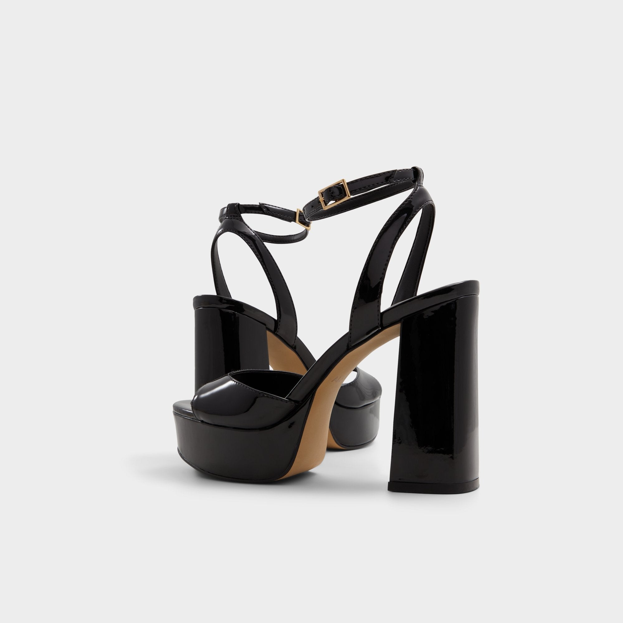 Aldo Valoria Black Women's Platform sandals - Strappy heeled sandal, Platform Women
