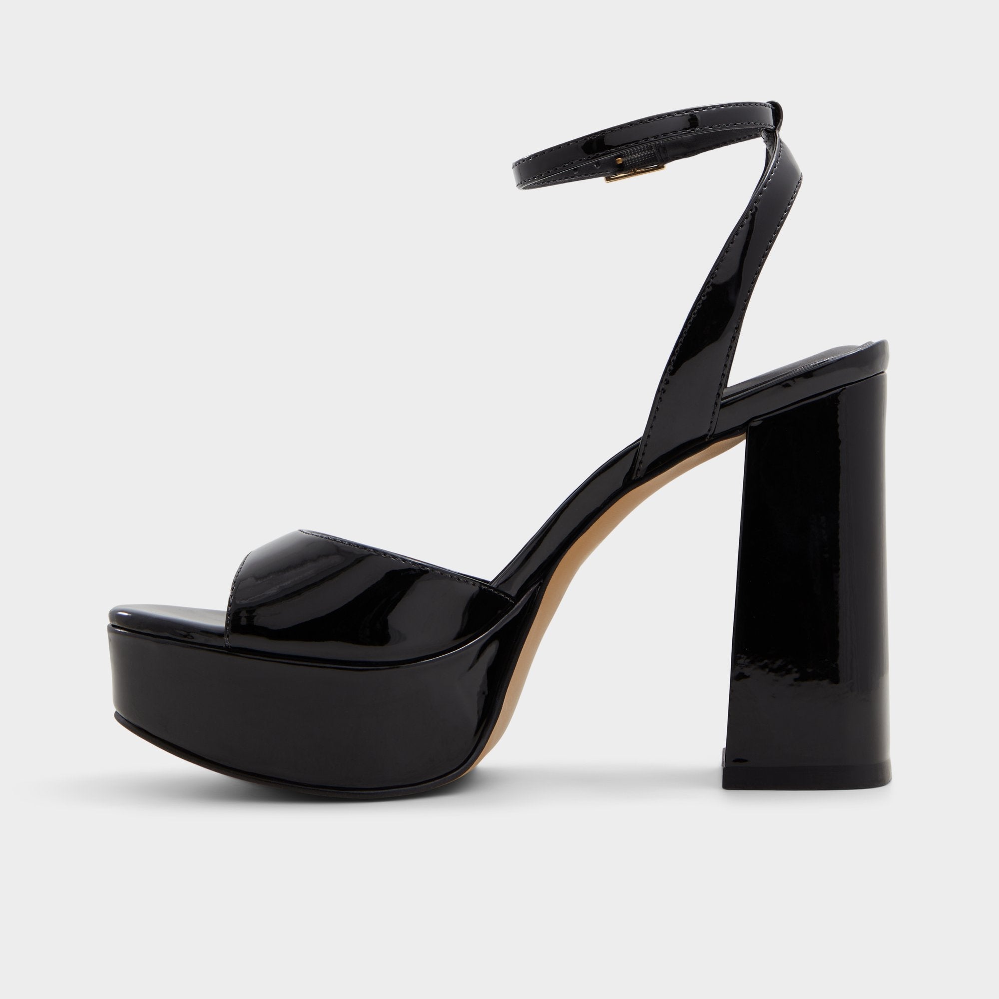 Aldo Valoria Black Women's Platform sandals - Strappy heeled sandal, Platform Women