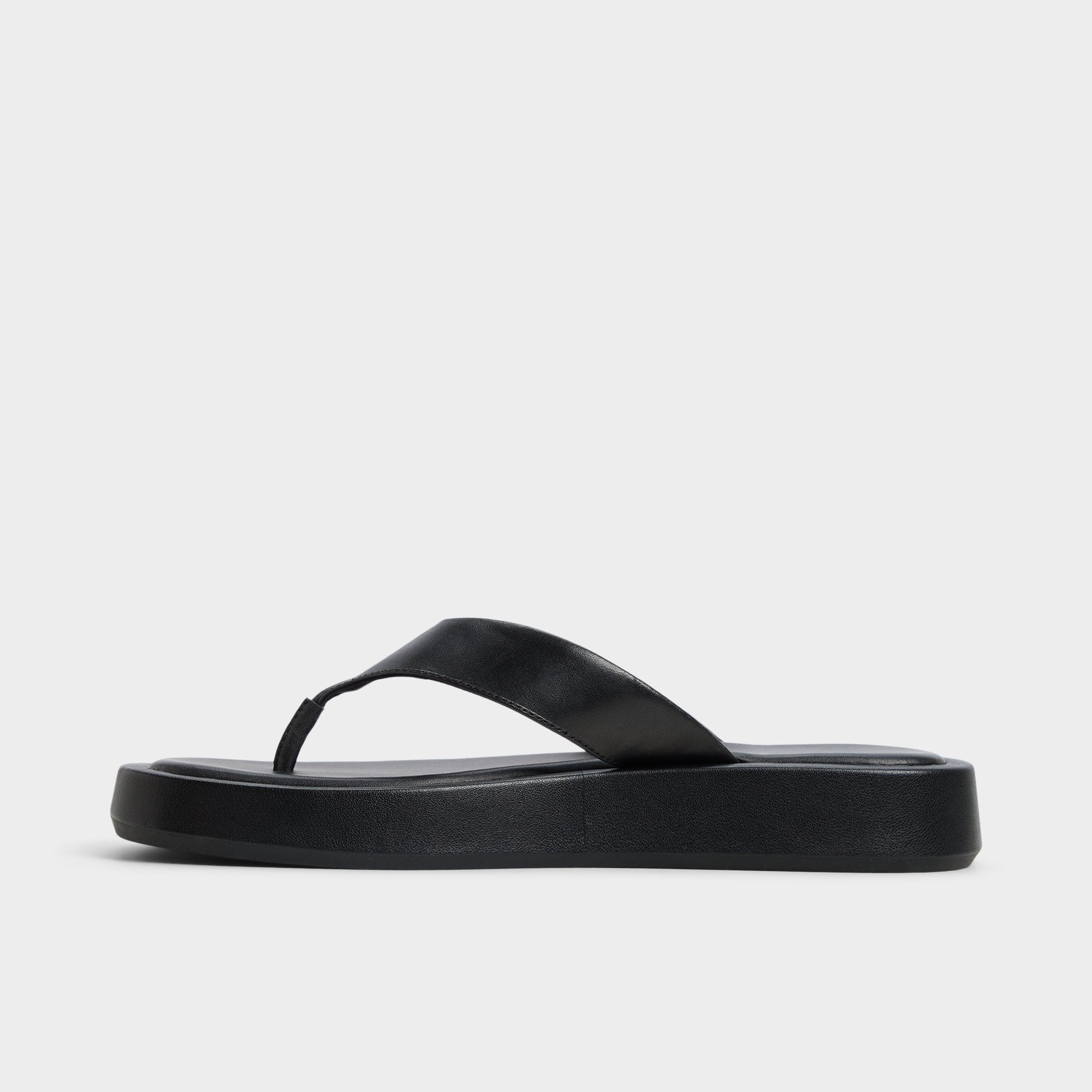Aldo Grettle Black Women's Flats - Flip flop, Flatform Women