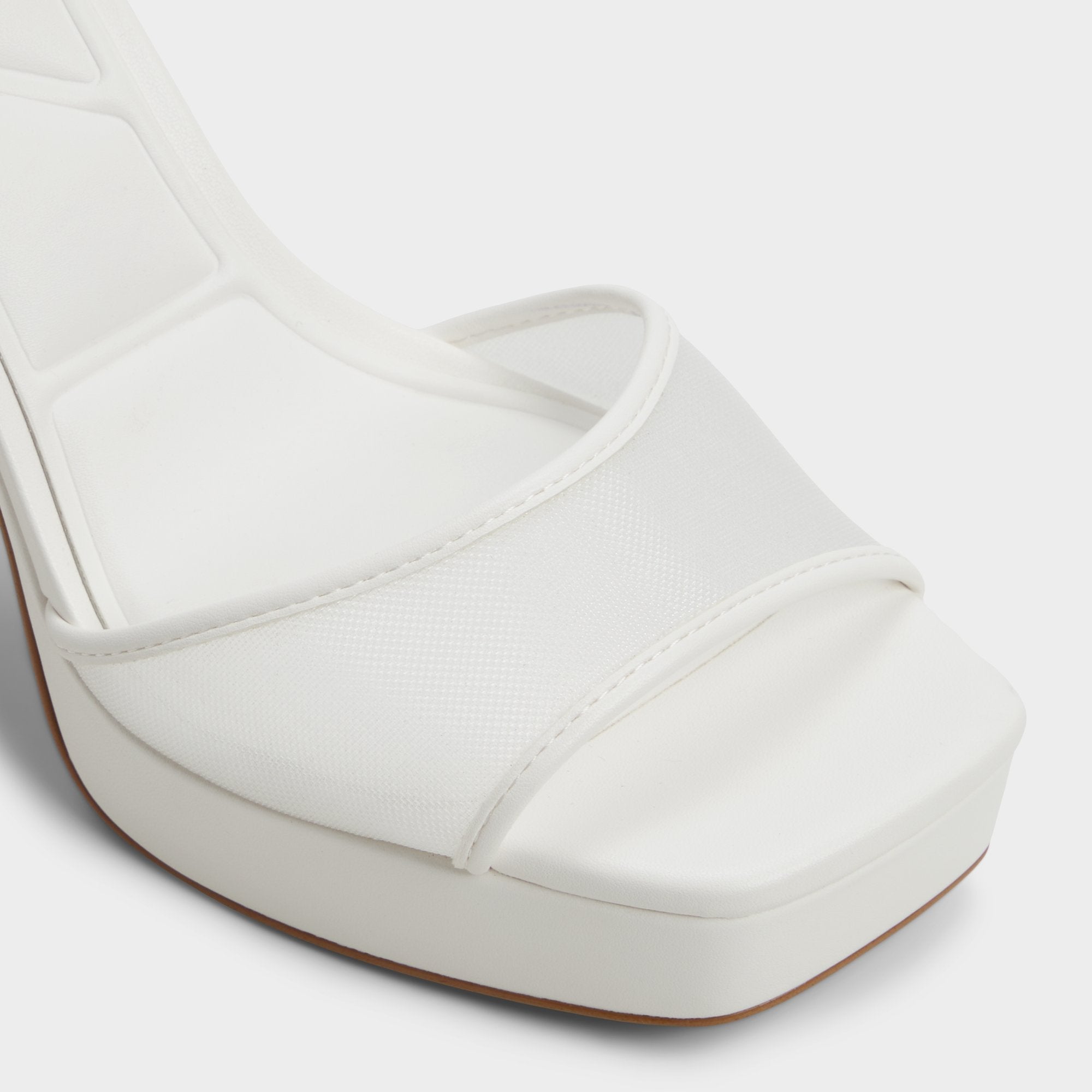 Aldo Chicglimmer Other White Women's Platform sandals - Strappy heeled sandal, Block heel Women