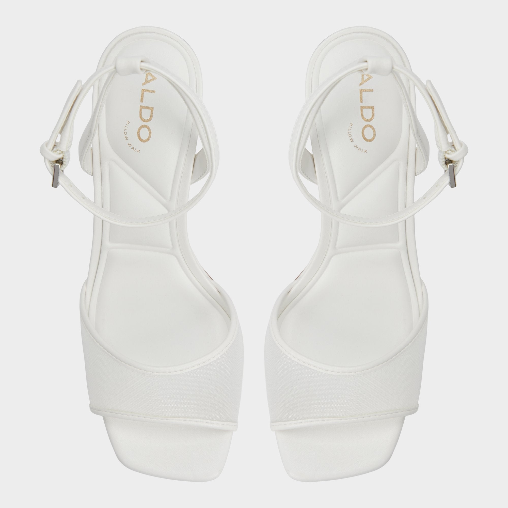 Aldo Chicglimmer Other White Women's Platform sandals - Strappy heeled sandal, Block heel Women