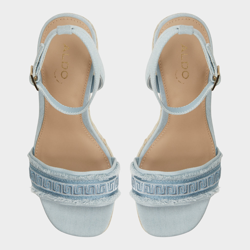 Aldo Aberitram Denim Women's Platform sandals - Wedge sandal Women
