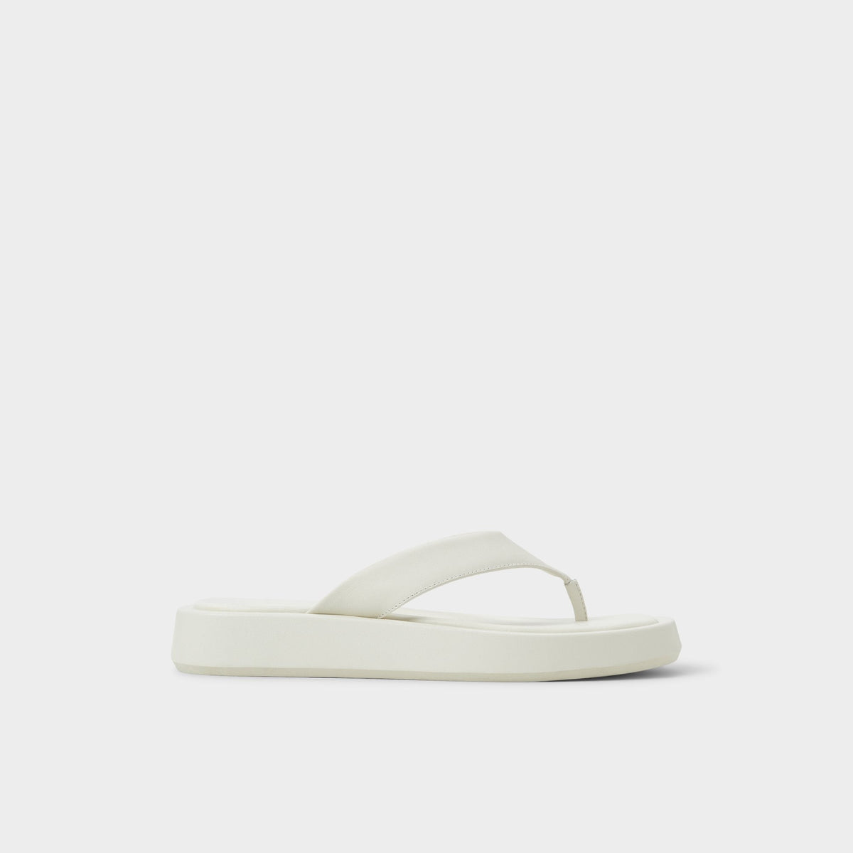 Aldo Grettle White/Bone Women's Flats - Flip flop, Flatform Women