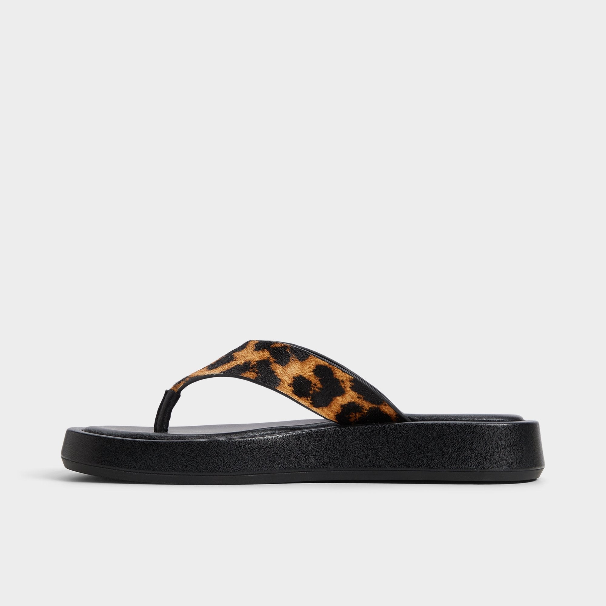 Aldo Grettle Brown Multi Women's Flats - Flip flop, Platform Women
