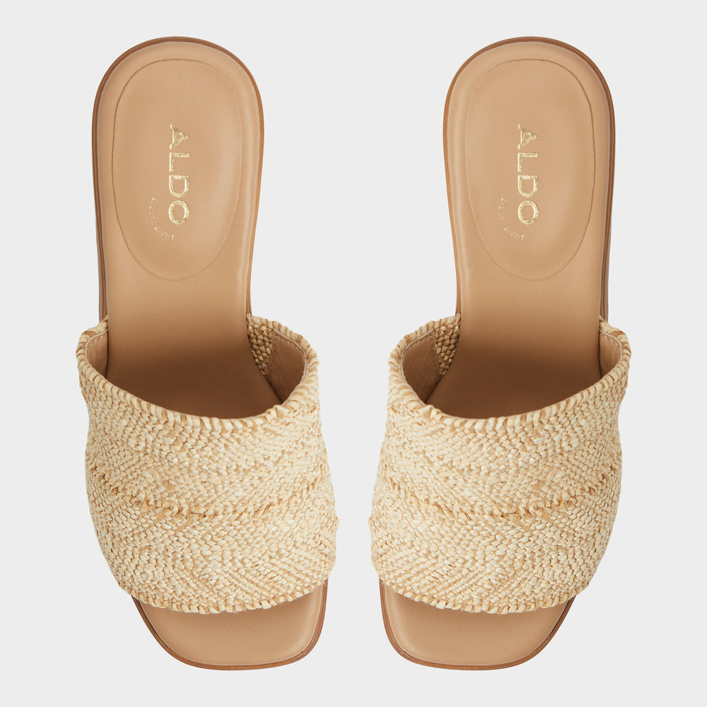 Aldo Maysee Natural Women's Platform sandals - Heeled mule, Platform Women
