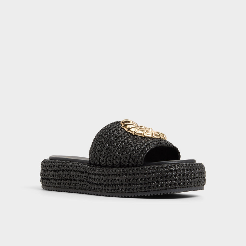 Aldo Justbeachy Black Women's Platform sandals - Flatform sandal Women
