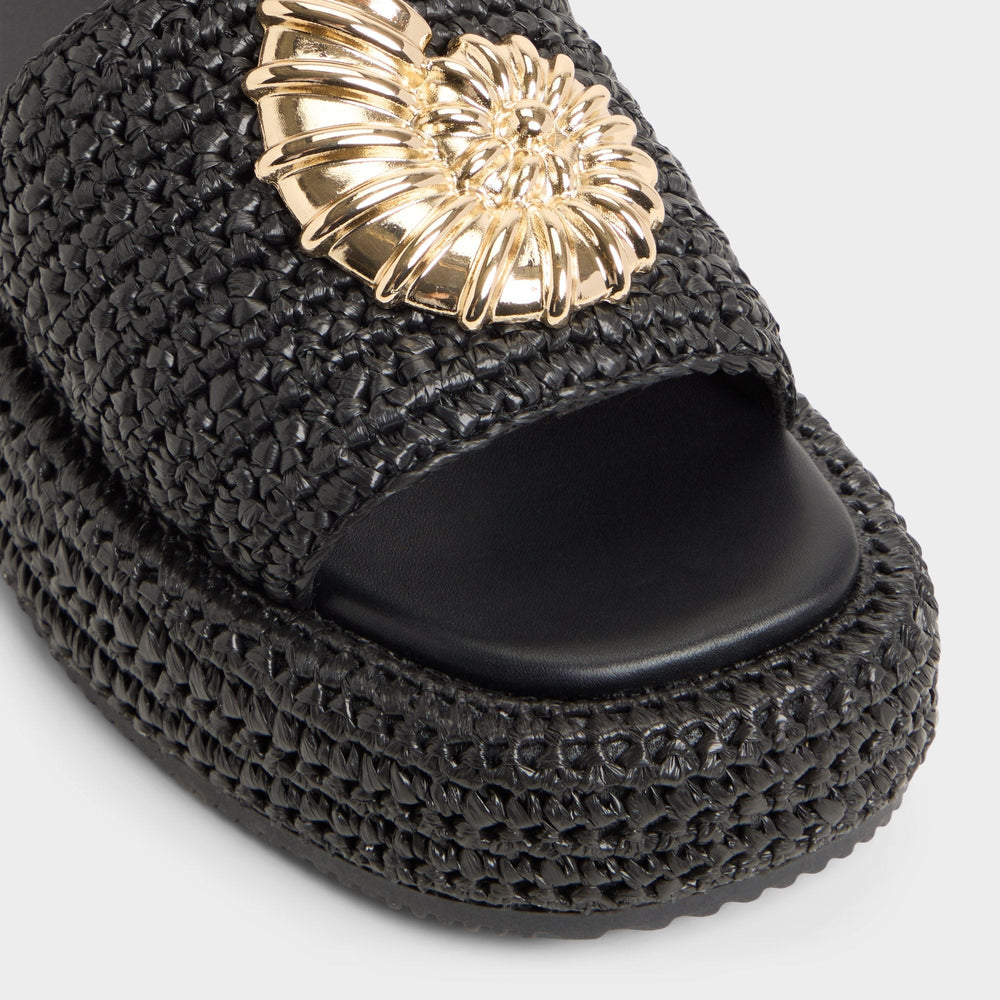 Aldo Justbeachy Black Women's Platform sandals - Flatform sandal Women