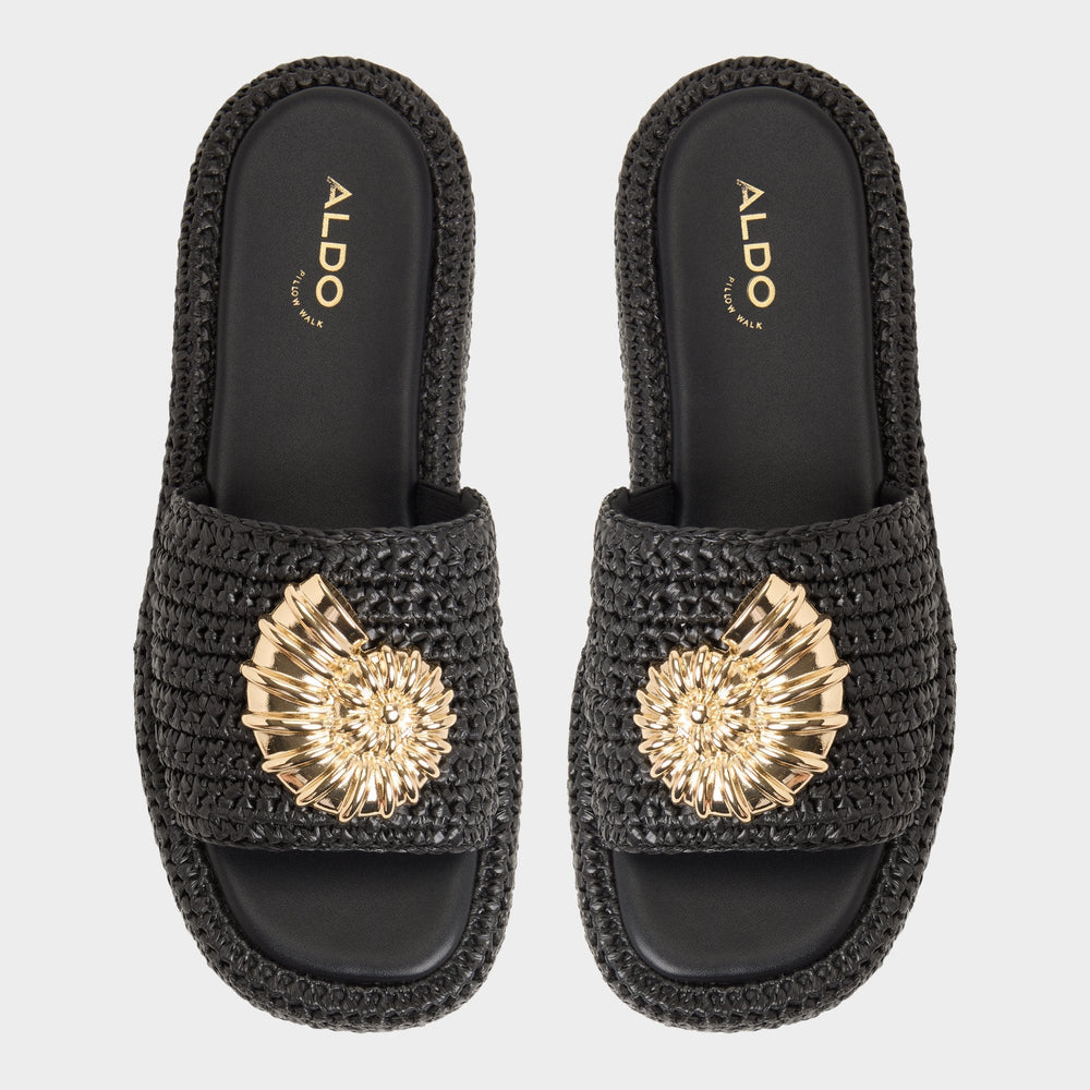 Aldo Justbeachy Black Women's Platform sandals - Flatform sandal Women