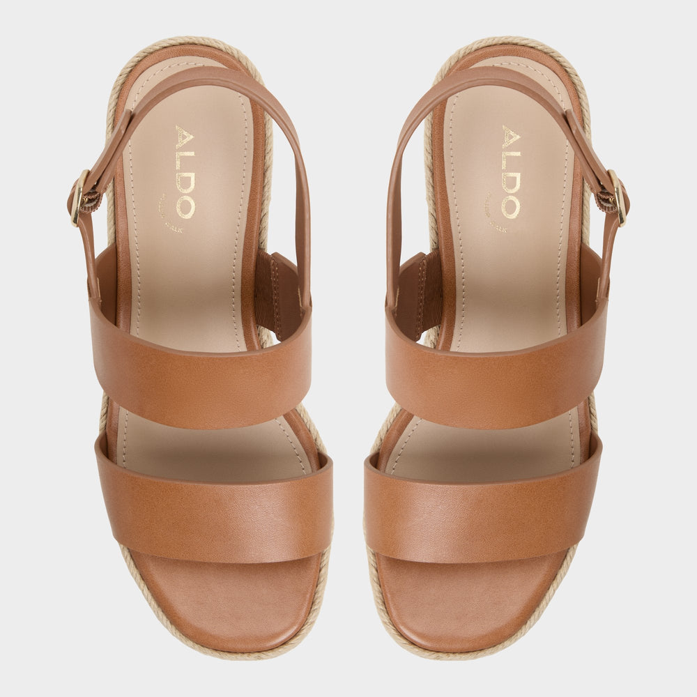 Aldo Keoni Medium Brown Women's Platform sandals - Wedge sandal Women