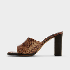 Aldo Re in Sophia Brown Multi14190695 - Heeled mule, Block heel Women|New