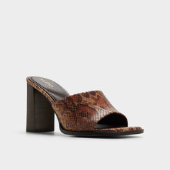 Aldo Re in Sophia Brown Multi14190695 - Heeled mule, Block heel Women|New