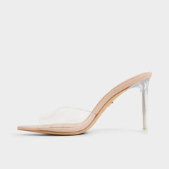 Aldo Anitabrilden Beige Women's Mule slides - Heeled mule, Stiletto heel Women