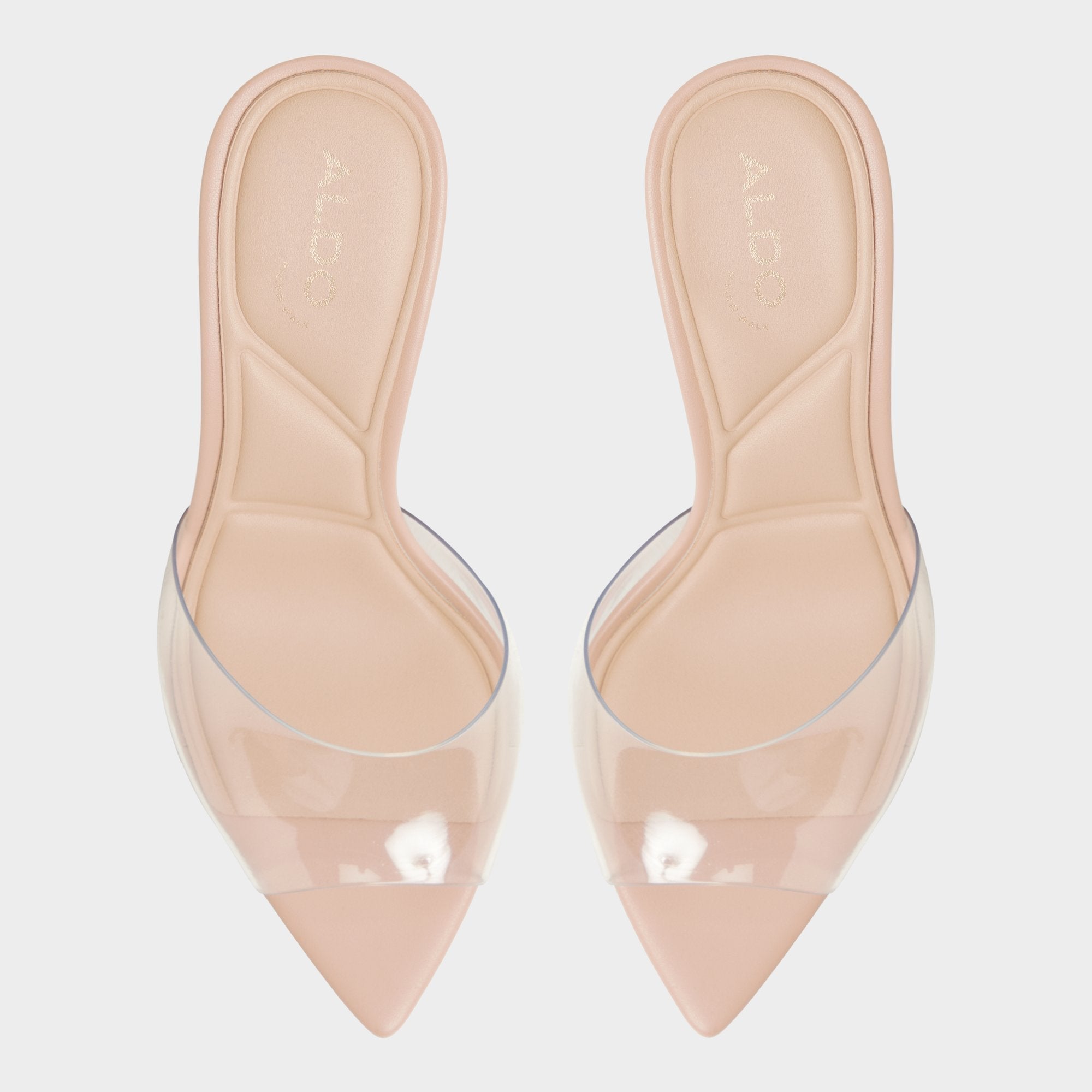 Aldo Anitabrilden Beige Women's Mule slides - Heeled mule, Stiletto heel Women