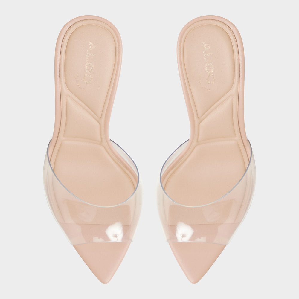Aldo Anitabrilden Beige Women's Mule slides - Heeled mule, Stiletto heel Women