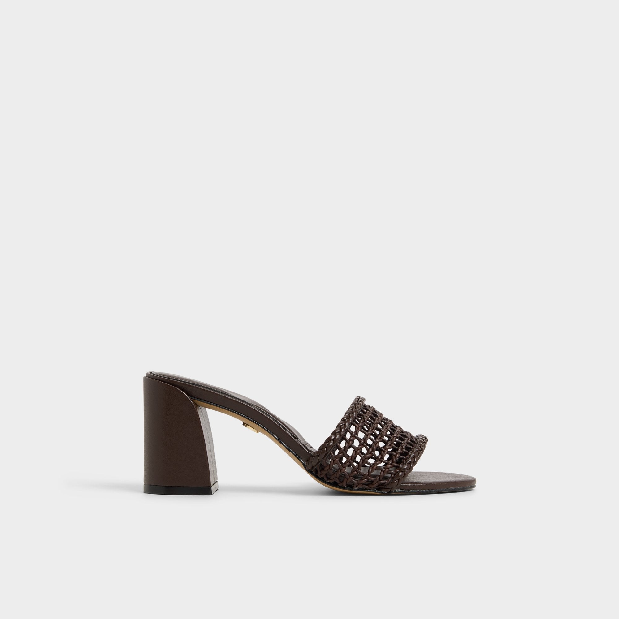 Aldo Beachdate Dark Brown Women's Block heels - Heeled mule, Block heel Women