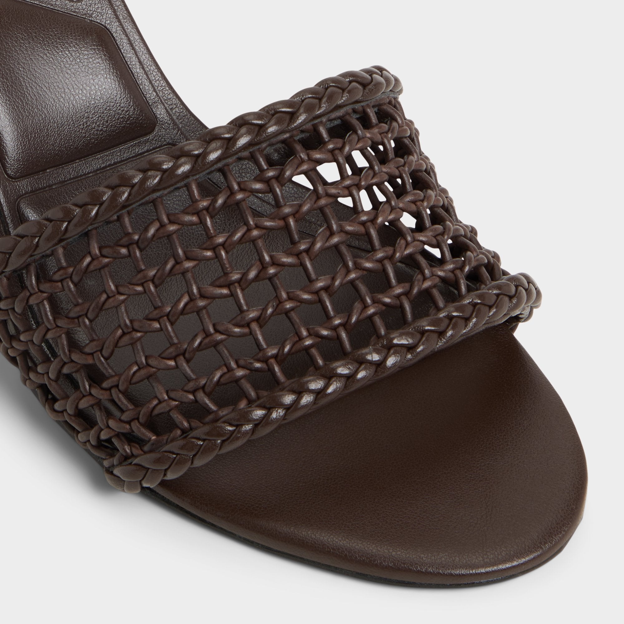 Aldo Beachdate Dark Brown Women's Block heels - Heeled mule, Block heel Women