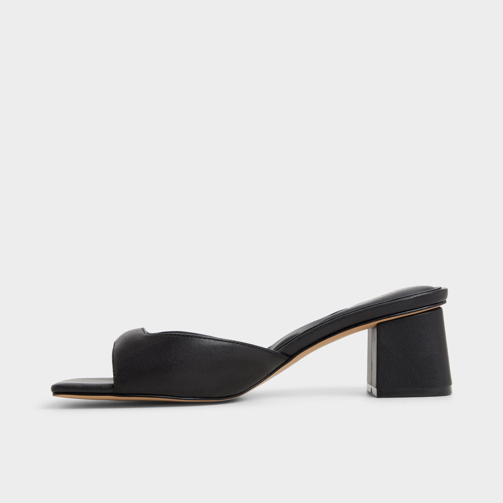 Aldo Aneky in Black - Heeled mule, Block heel Women
