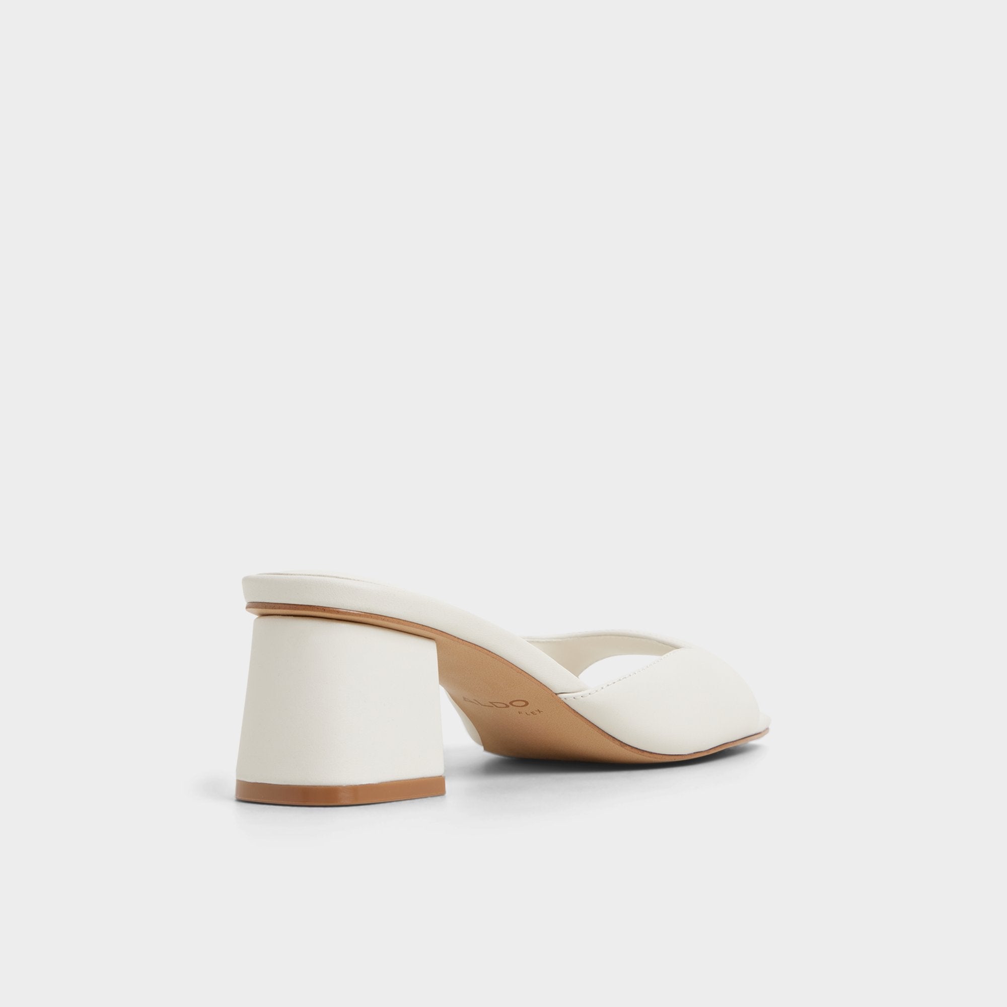Aldo Aneky in White Bone - Heeled mule, Block heel Women