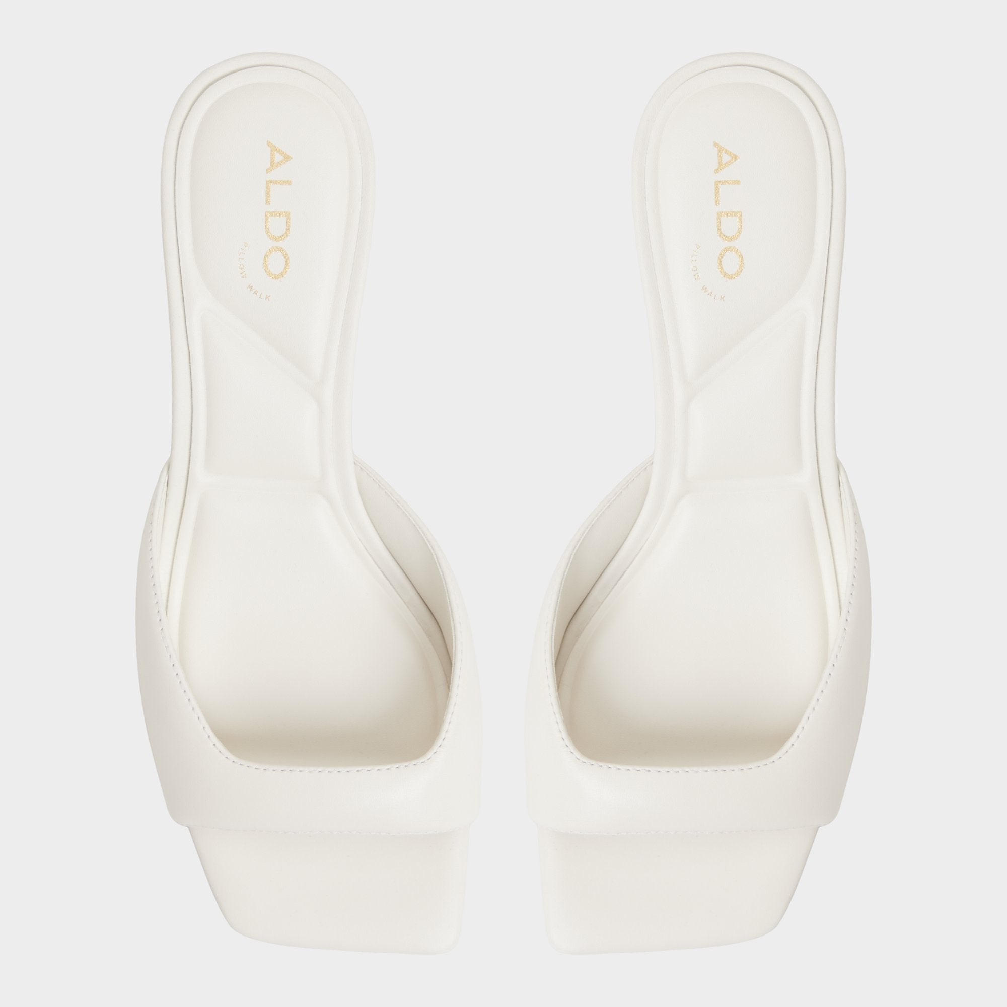 Aldo Aneky in White Bone - Heeled mule, Block heel Women