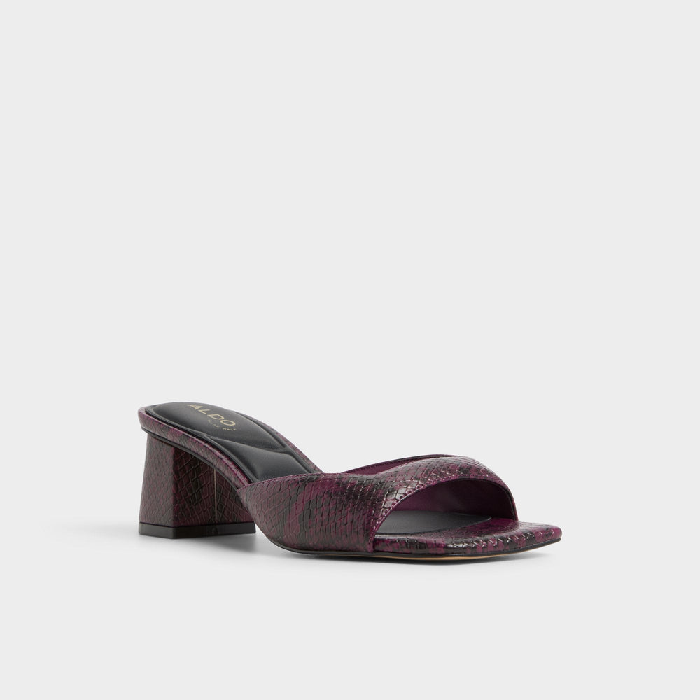 Aldo Aneky in Bordo - Heeled mule, Block heel Women