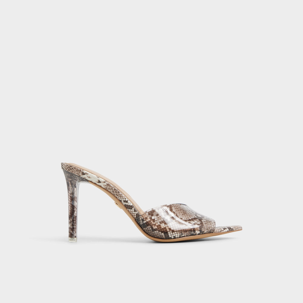 Aldo Anitabrilden Other Grey Women's Mule slides - Heeled mule, Stiletto heel Women