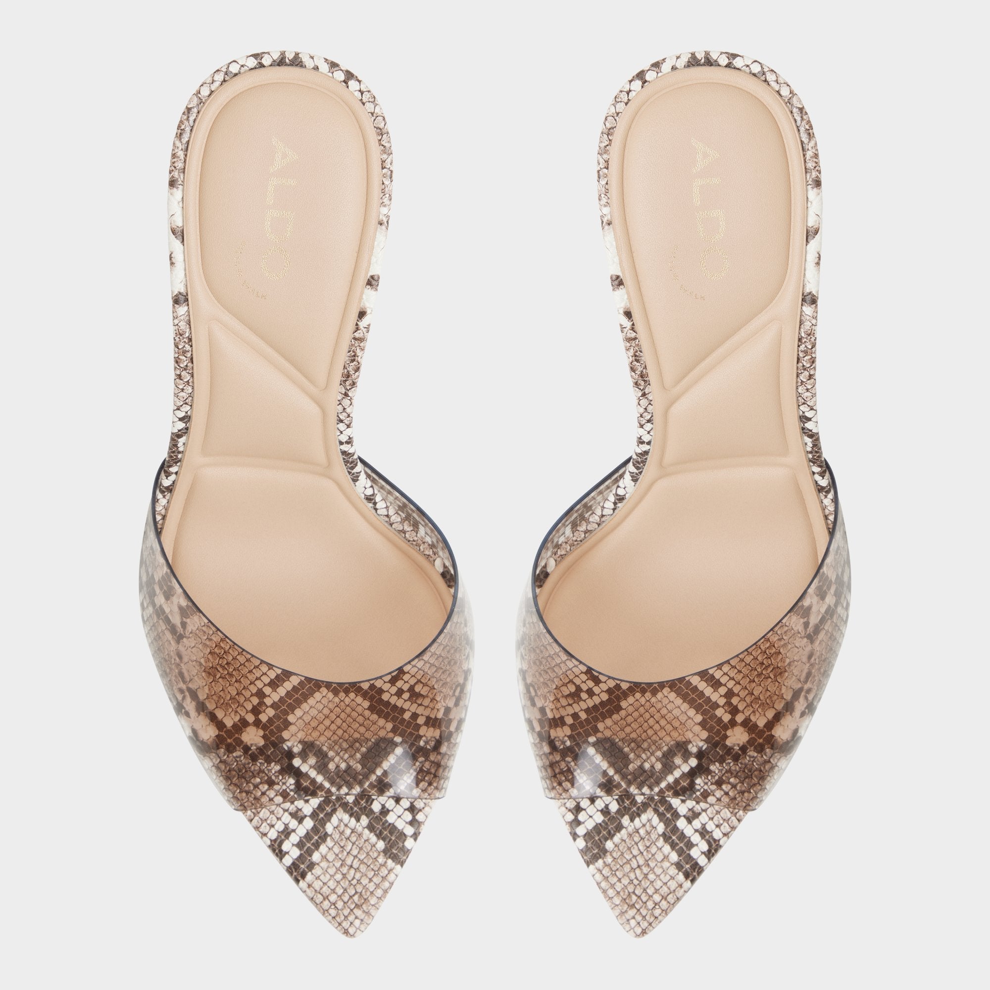 Aldo Anitabrilden Other Grey Women's Mule slides - Heeled mule, Stiletto heel Women