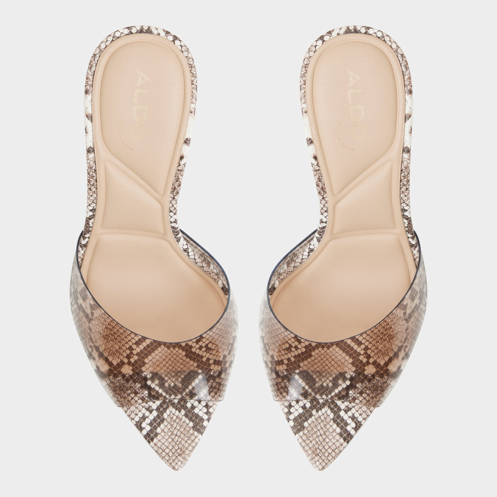 Aldo Anitabrilden Other Grey Women's Mule slides - Heeled mule, Stiletto heel Women