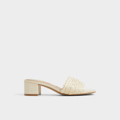 Aldo Claudina Natural Women's Block heels - Heeled mule, Block heel Women