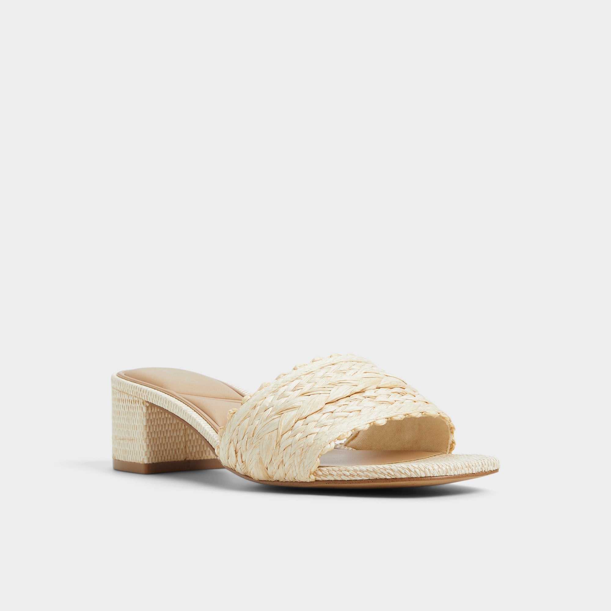 Aldo Claudina Natural Women's Block heels - Heeled mule, Block heel Women