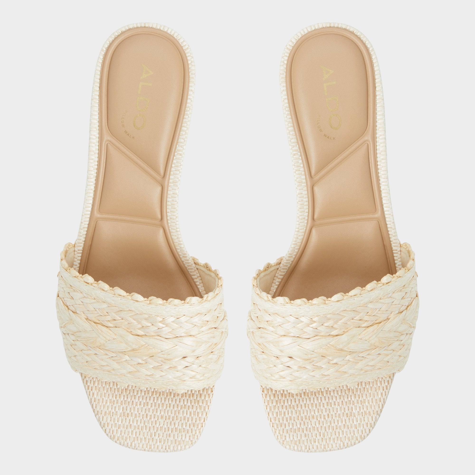 Aldo Claudina Natural Women's Block heels - Heeled mule, Block heel Women
