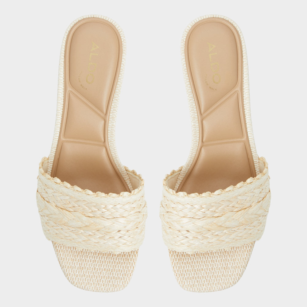 Aldo Claudina Natural Women's Block heels - Heeled mule, Block heel Women