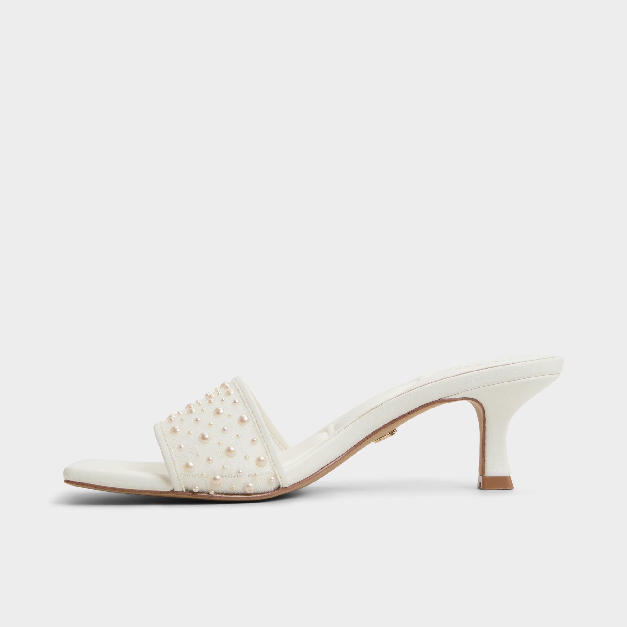 Aldo Pearlia White Women's Heeled mules - Heeled mule Women
