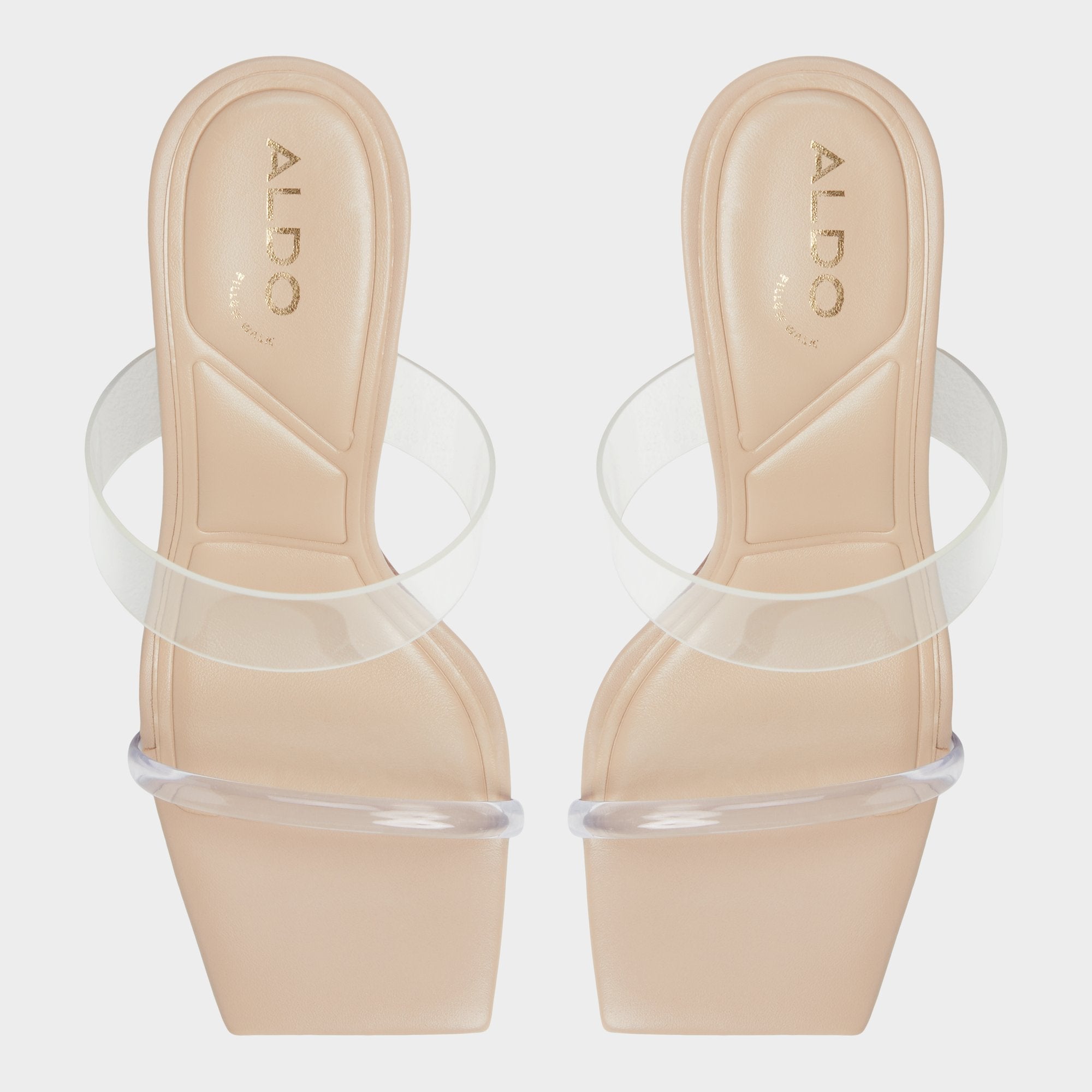 Aldo Calley Tan Women's Heeled mules - Heeled mule, Block heel Women