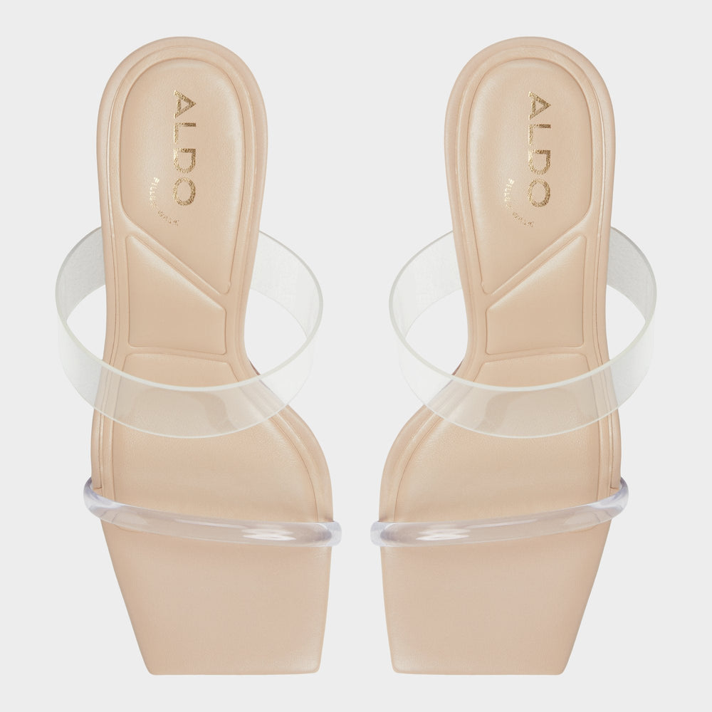 Aldo Calley Tan Women's Heeled mules - Heeled mule, Block heel Women