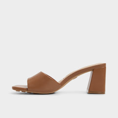 Aldo Tisha Tan Women's Heeled mules - Heeled mule, Block heel Women