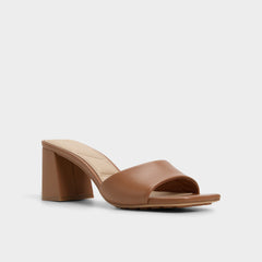 Aldo Tisha Tan Women's Heeled mules - Heeled mule, Block heel Women
