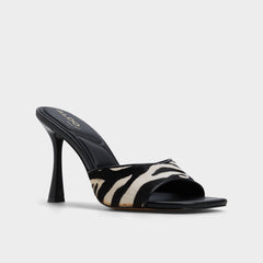 Aldo Evadalia White/Black Women's Heeled mules - Heeled mule Women