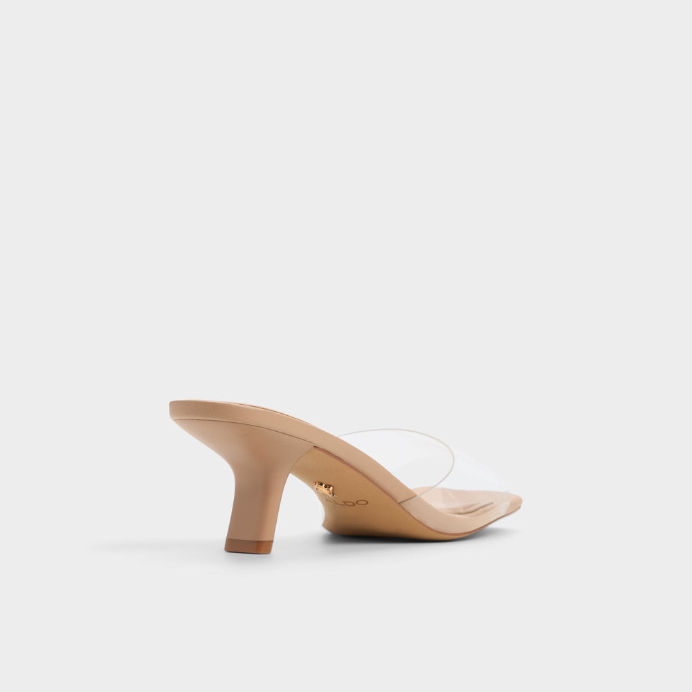 Aldo Enchanting Tan Women's Heeled mules - Heeled mule, Kitten heel Women