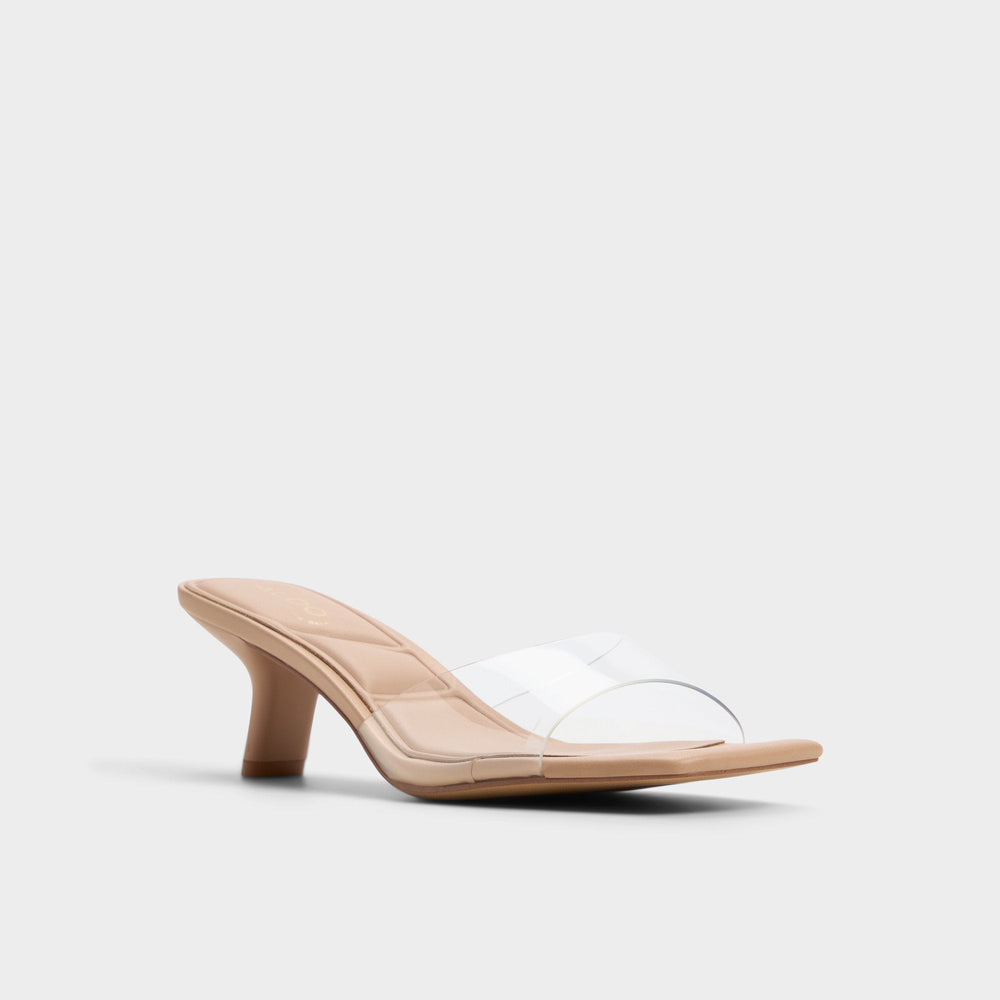 Aldo Enchanting Tan Women's Heeled mules - Heeled mule, Kitten heel Women
