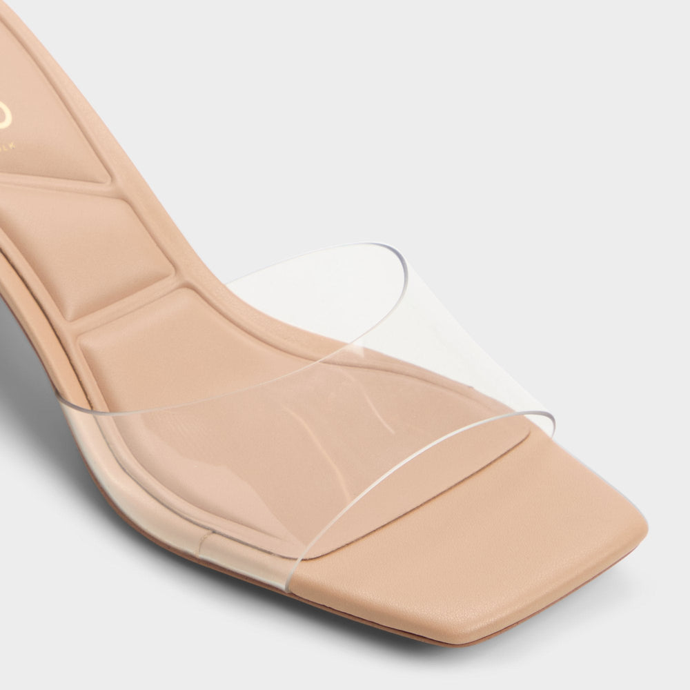 Aldo Enchanting Tan Women's Heeled mules - Heeled mule, Kitten heel Women