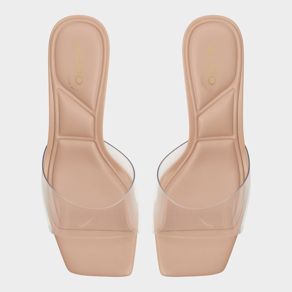 Aldo Enchanting Tan Women's Heeled mules - Heeled mule, Kitten heel Women