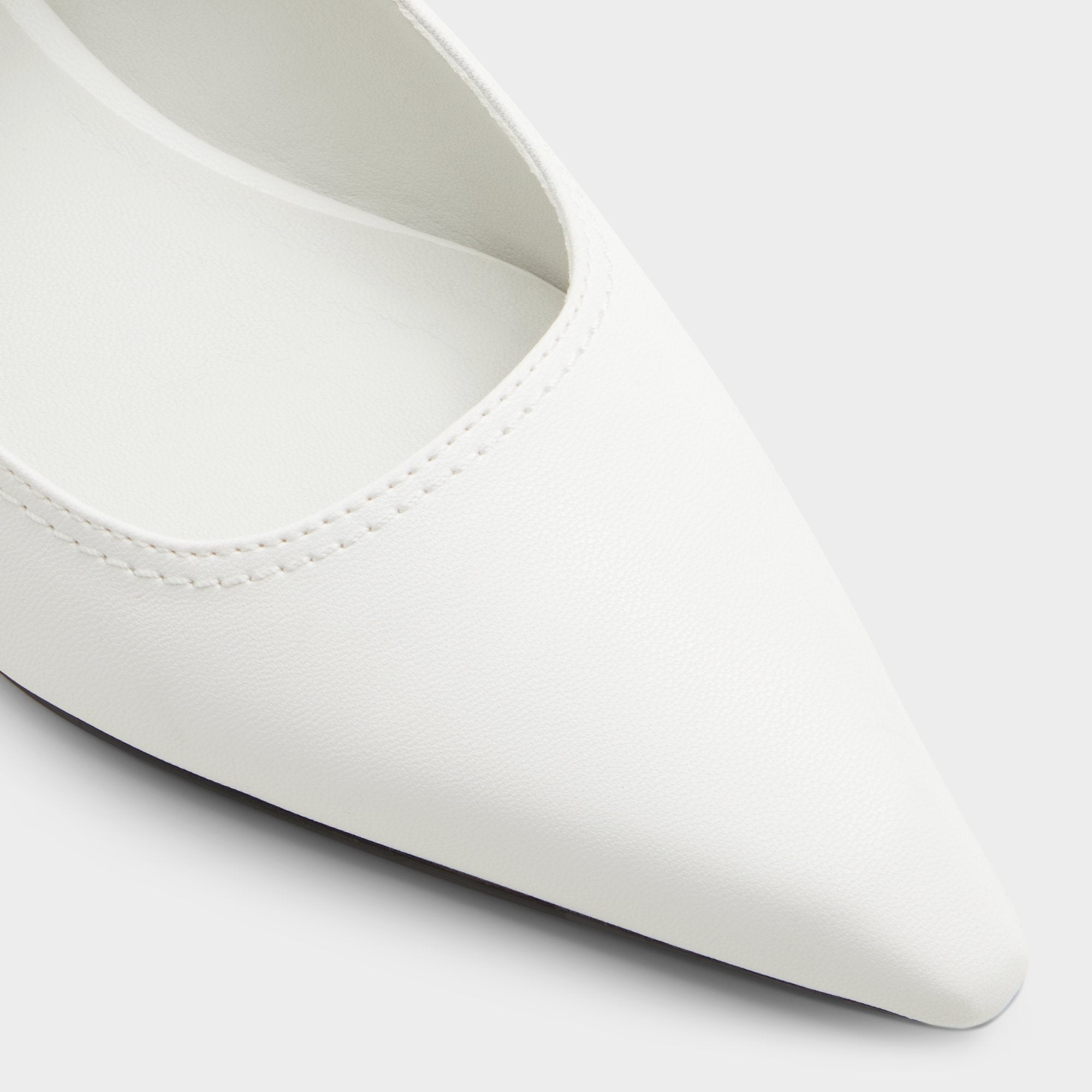 Aldo Kellya White Women's Slingbacks - Sling back high heel, Kitten heel Women