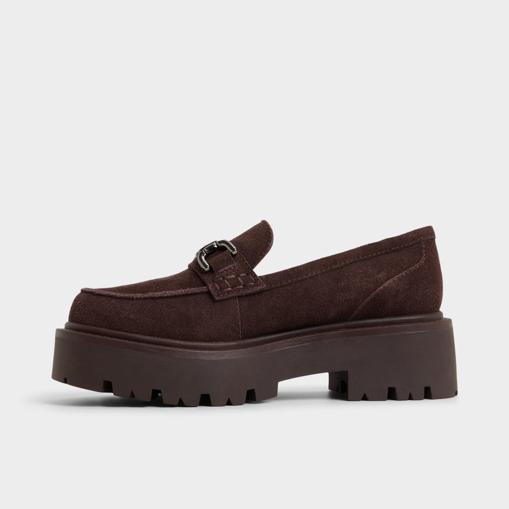 Aldo Oneameth in Dark Brown - Loafer, Lug sole Women