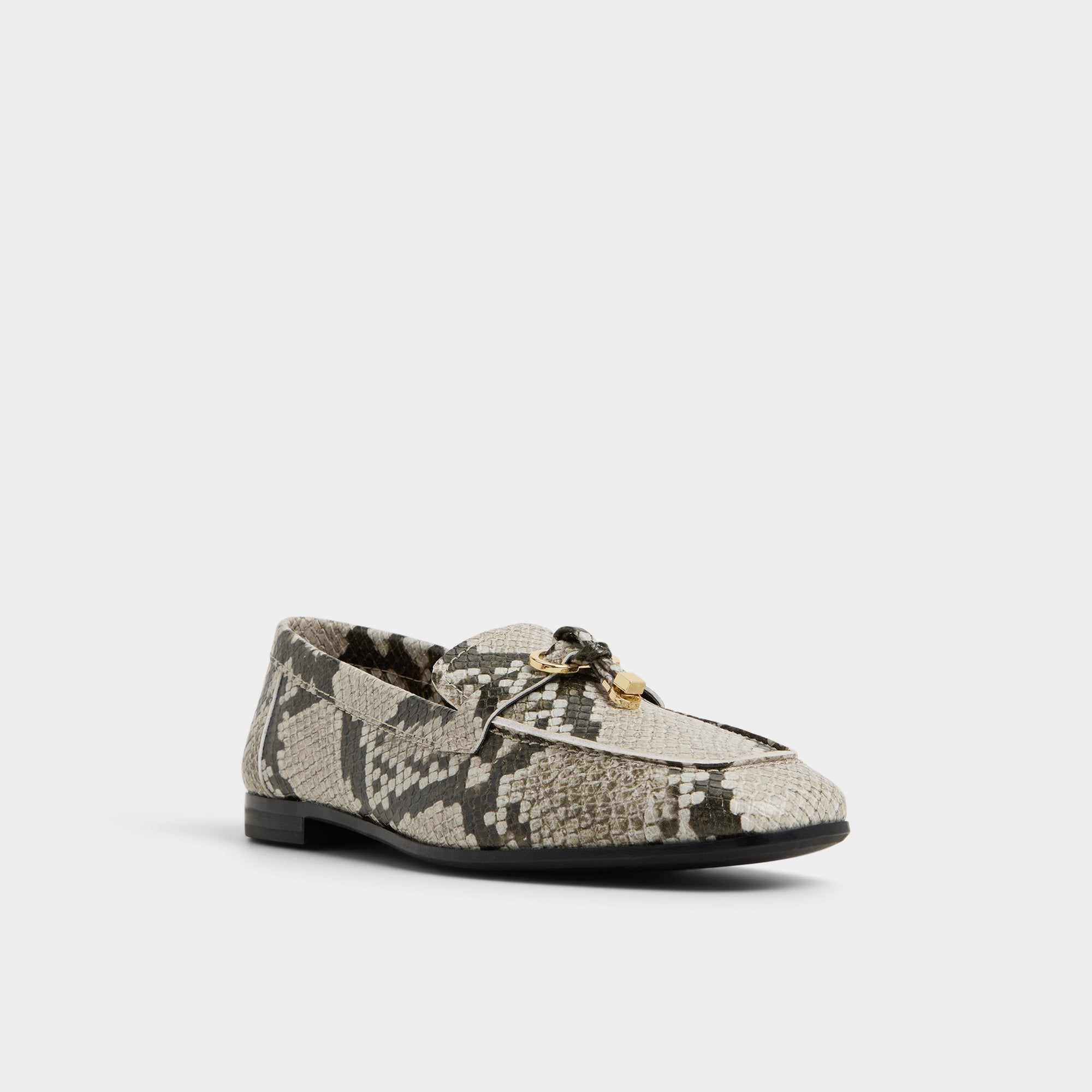 Aldo Ybilide White/Black Women's Loafers & Oxfords - Loafer Women
